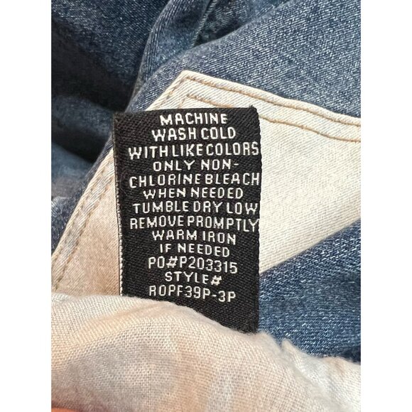 Almost Famous Crave Fame ultra high rise flared patchwork jeans junior’s 13 - Picture 13 of 13